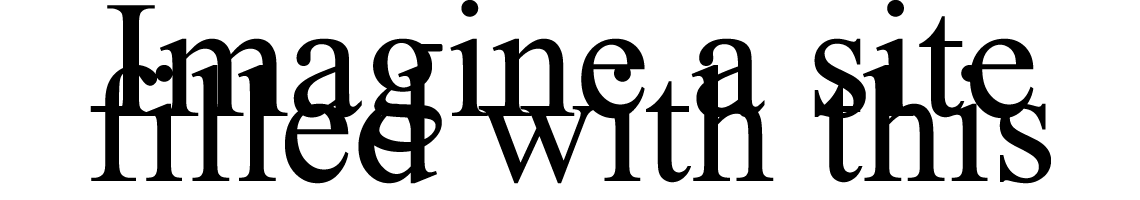 Large Font (40px) in web design