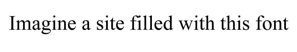 Non-Cursive Font in web design