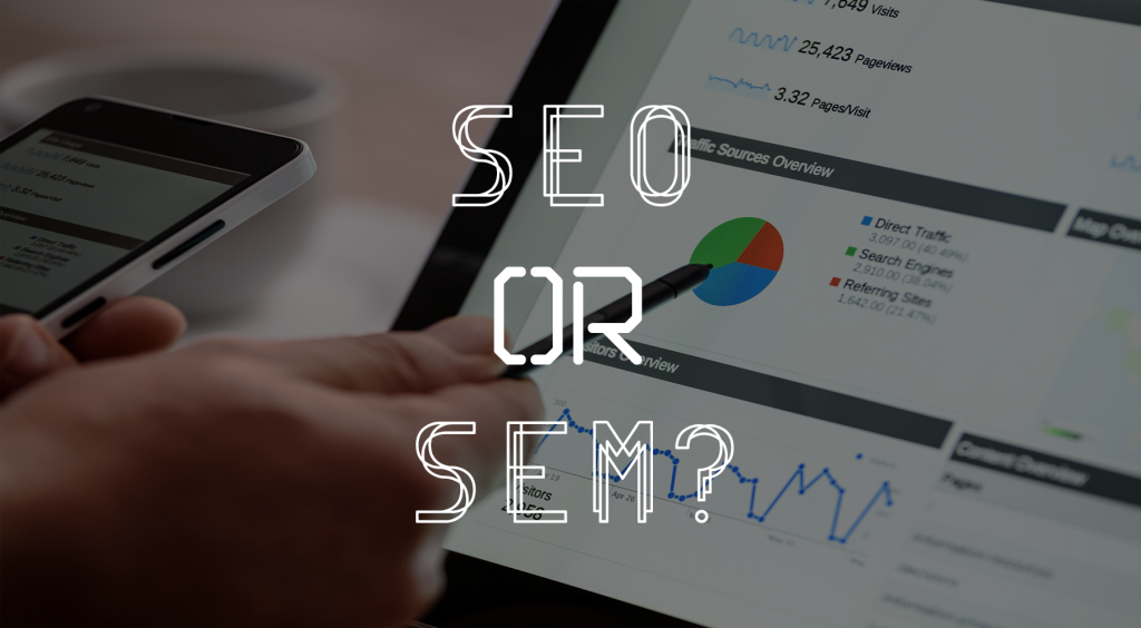 SEO or SEM Banner for web development
