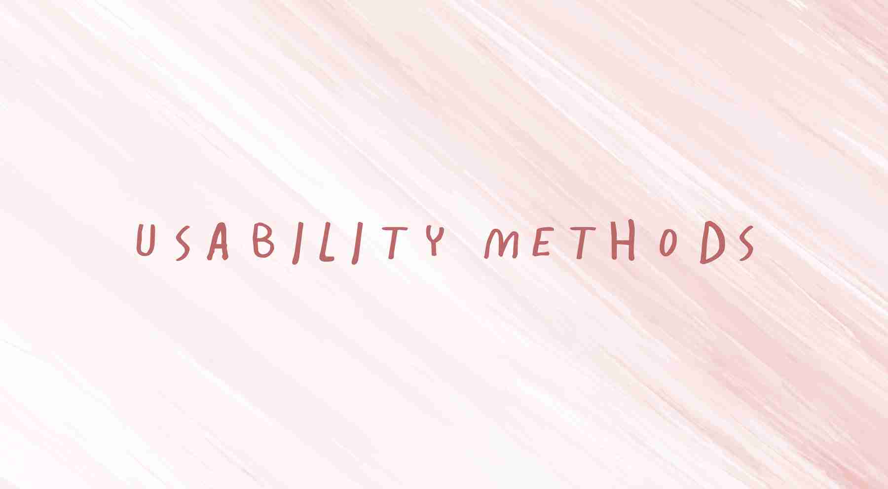 usability-methods in web design