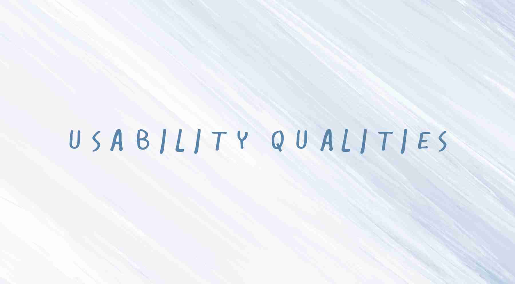 usability-qualities in web design