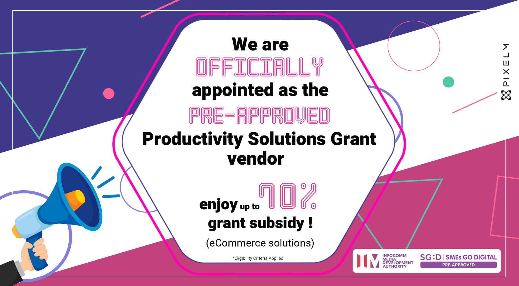 Pre approved productivity solutions grant vendor