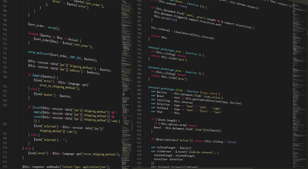 coding screen