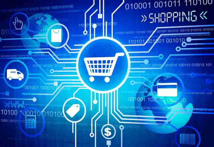 ecommerce website design singapore online shopping illustration