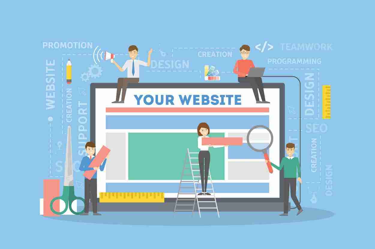 your website running illustration