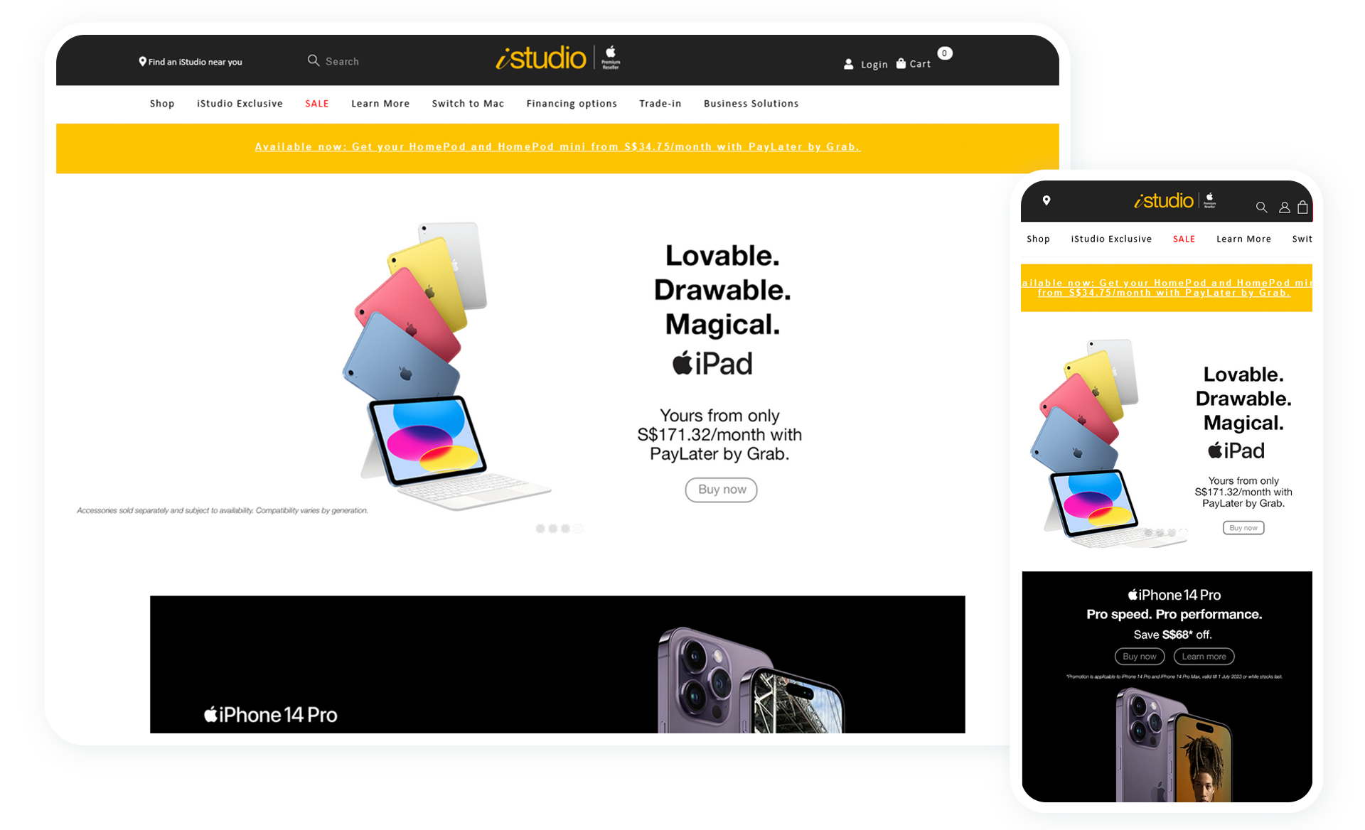 Responsive Web Design Showcase - iStudio
