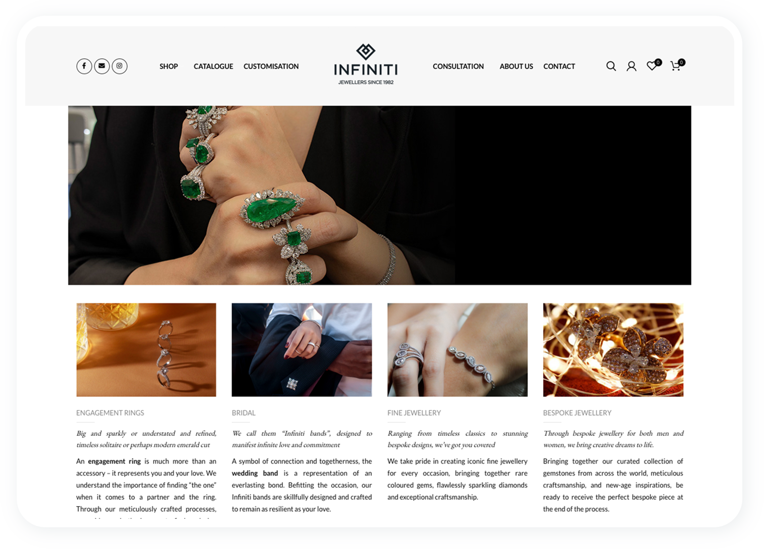 Infiniti Jewel digital marketing banner