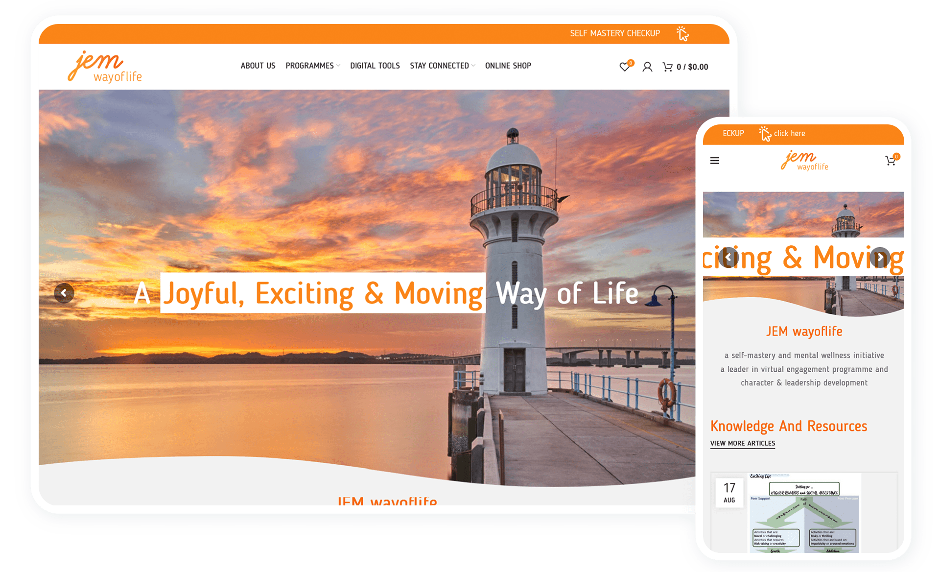 Responsive Web Design Showcase - JEM wayoflife